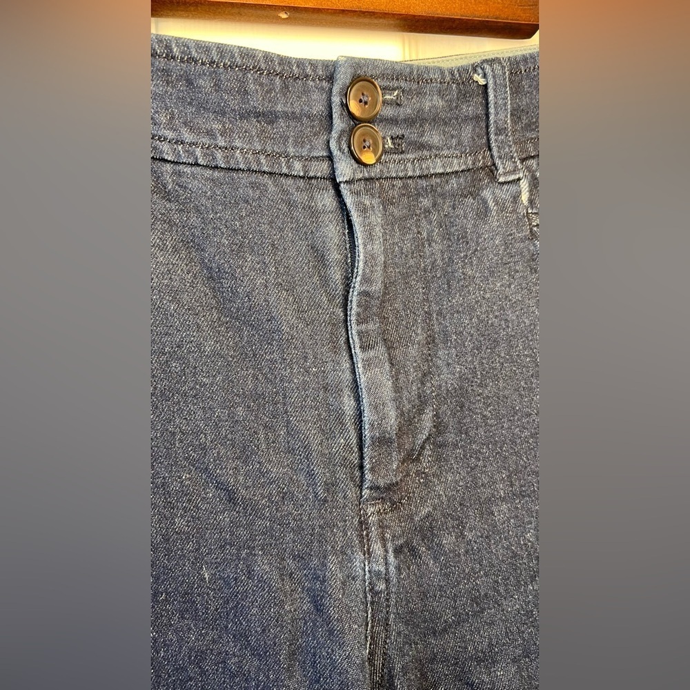 Anthropologie The‎ Essential Pants Jeans Women's  Bell Bottom Flare Wide Size 4 - Picture 5 of 11